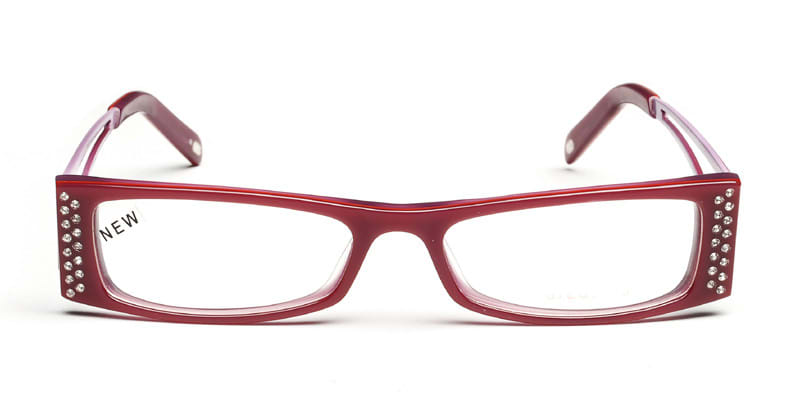 Stripes Red NA Rectangle Full Frame sunglasses - front