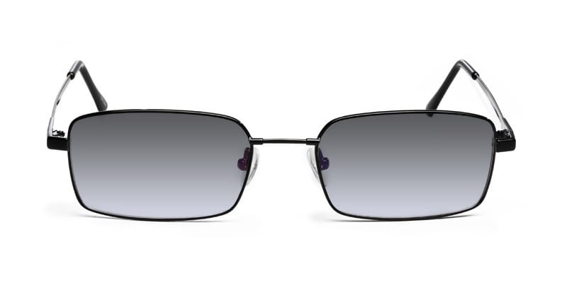 Chicago Black Rectangle Full Frame eyeglasses - front