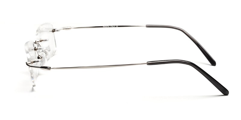 Manhattan Silver - NA off Square, Cat Eye  eyeglasses - front