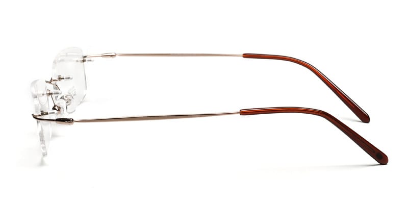 Manhattan Gold - NA off Square, Cat Eye  eyeglasses - front