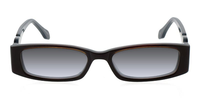 Ash Brown  Rectangle Full Frame sunglasses - front