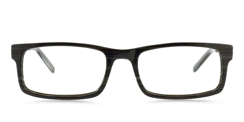 Dusk Grey Rectangle Full Frame eyeglasses - front
