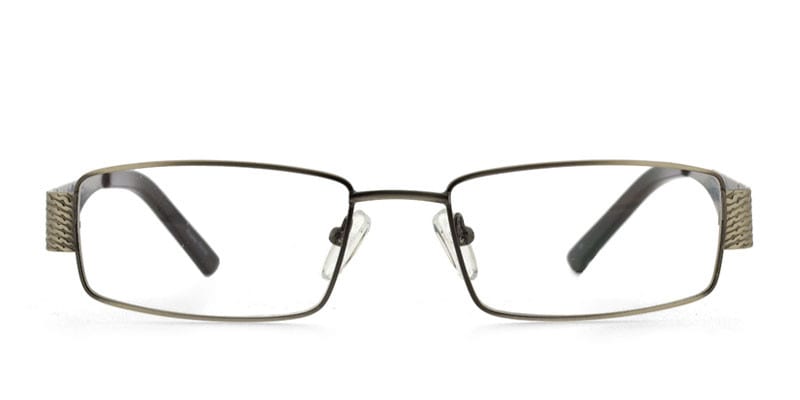 Wave Gunmetal  Rectangle Full Frame eyeglasses - front