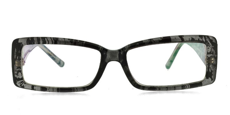 CARLY Black NA Rectangle, Geometric Full Frame sunglasses - front
