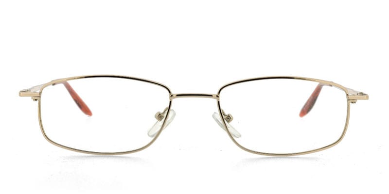 Daniel Gold Rectangle, Oval Full Frame eyeglasses - front