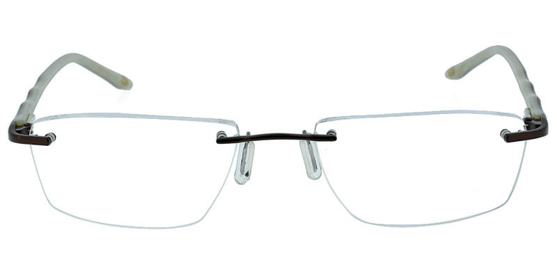 Tommy Bahama TB143 Mahogany NA Rectangle Rimless sunglasses - front