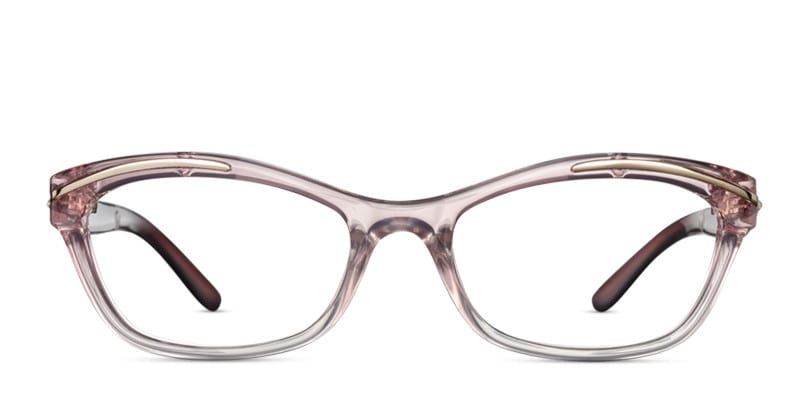 Margo Clear Pink NA Cat Eye Full Frame eyeglasses - front