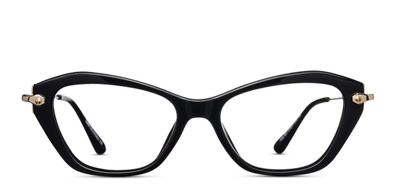 Sophia Black NA Cat Eye, Geometric Full Frame eyeglasses - front