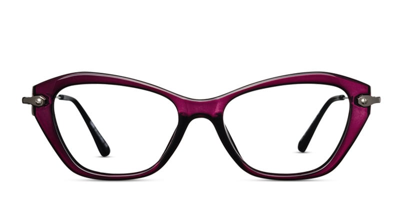 Sophia Eggplant NA Cat Eye Full Frame eyeglasses - front