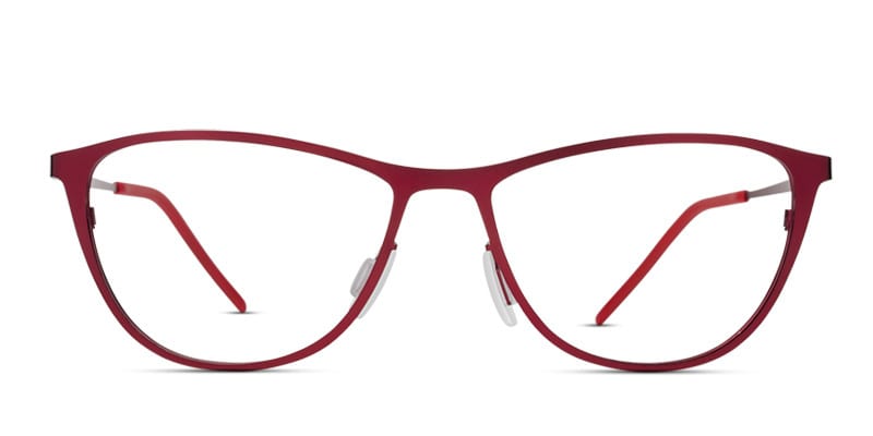 Michelle Moretti 200 Red NA Cat Eye, Geometric Full Frame eyeglasses - front