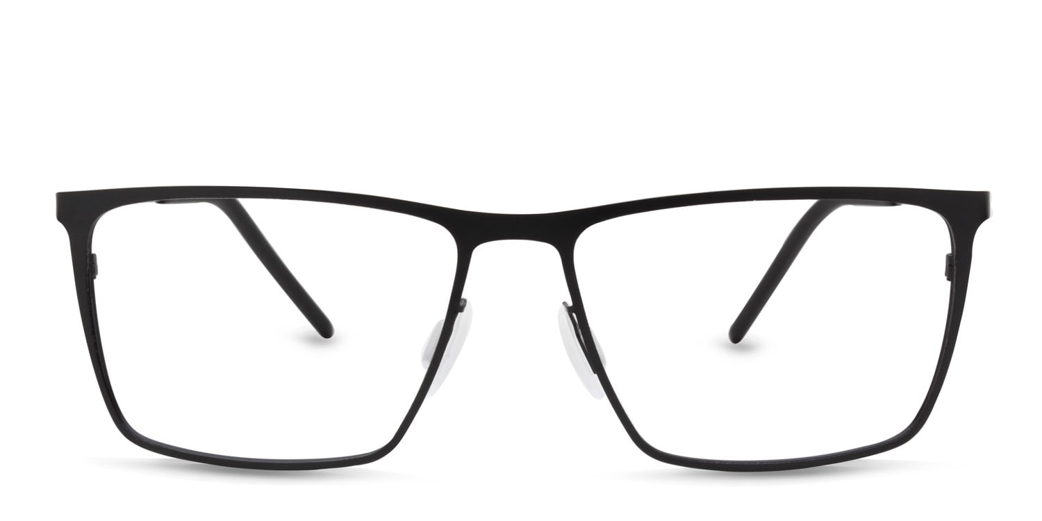 Michelle Moretti 206 Black Square, Oversized Full Frame eyeglasses - front