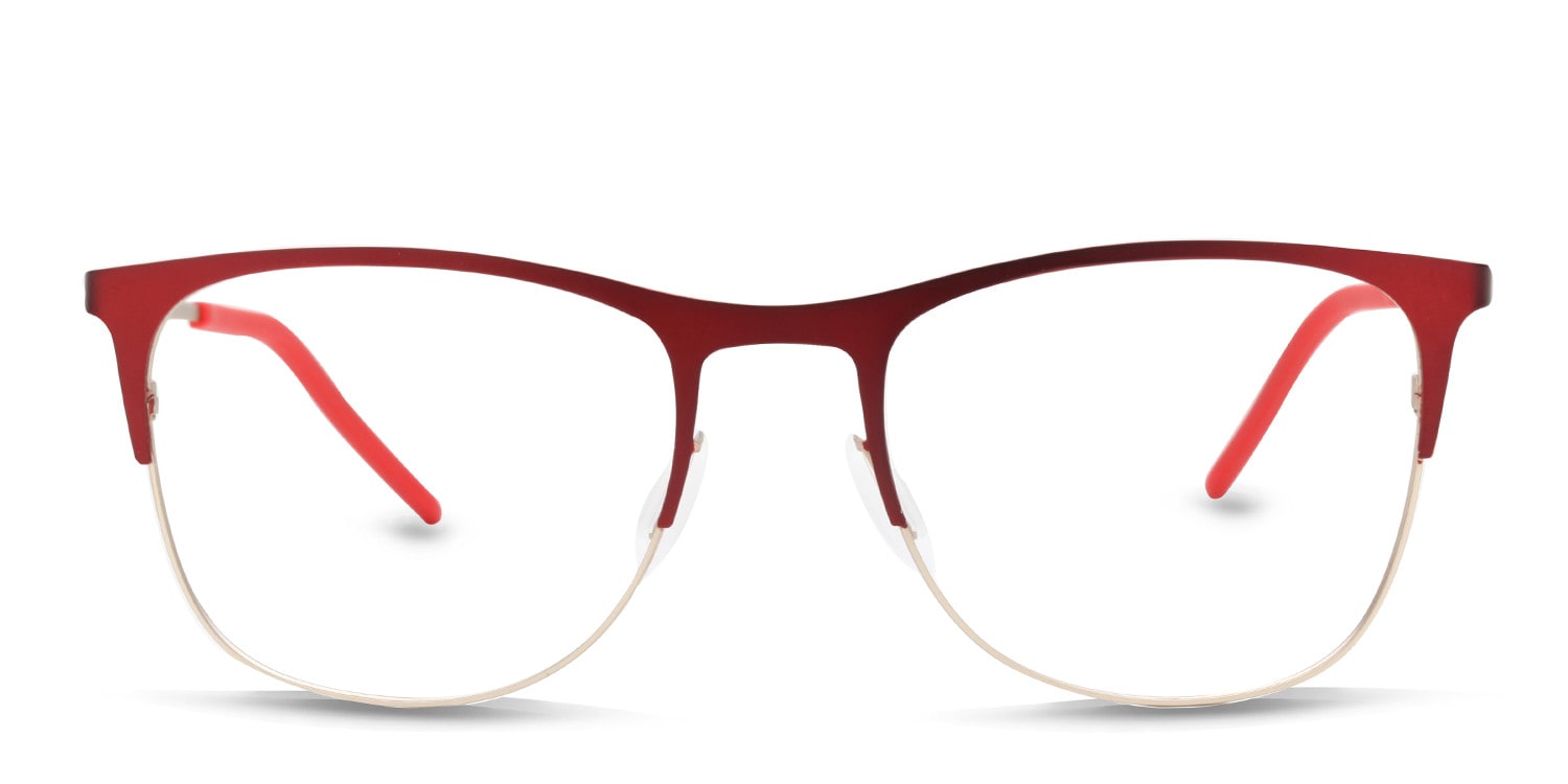 Michelle Moretti 203 Red Round Full Frame eyeglasses - front