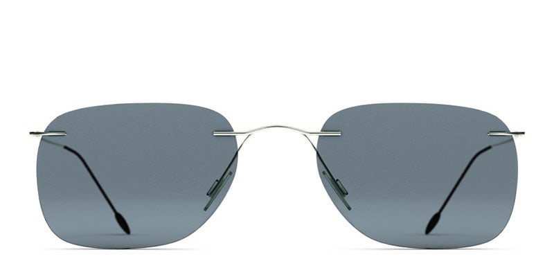 Rome Silver Square Rimless sunglasses - front