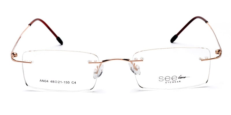 Austin Gold NA Rectangle Rimless sunglasses - front