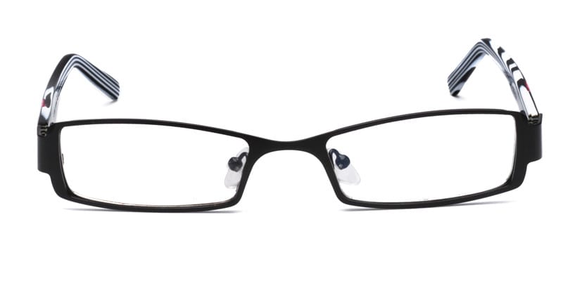 Phoenix Black NA Rectangle Full Frame eyeglasses - front