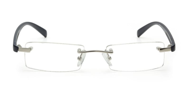 See-Line Fox Blue NA Rectangle Rimless sunglasses - front