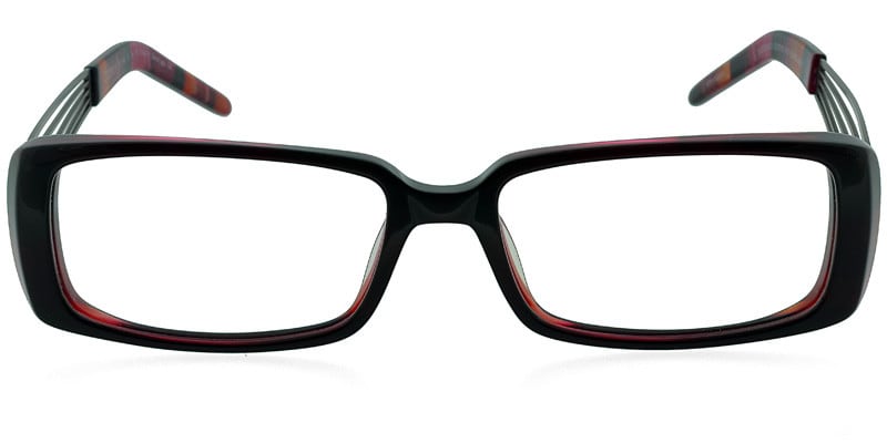 One EG3430 Red NA Rectangle Full Frame eyeglasses - front