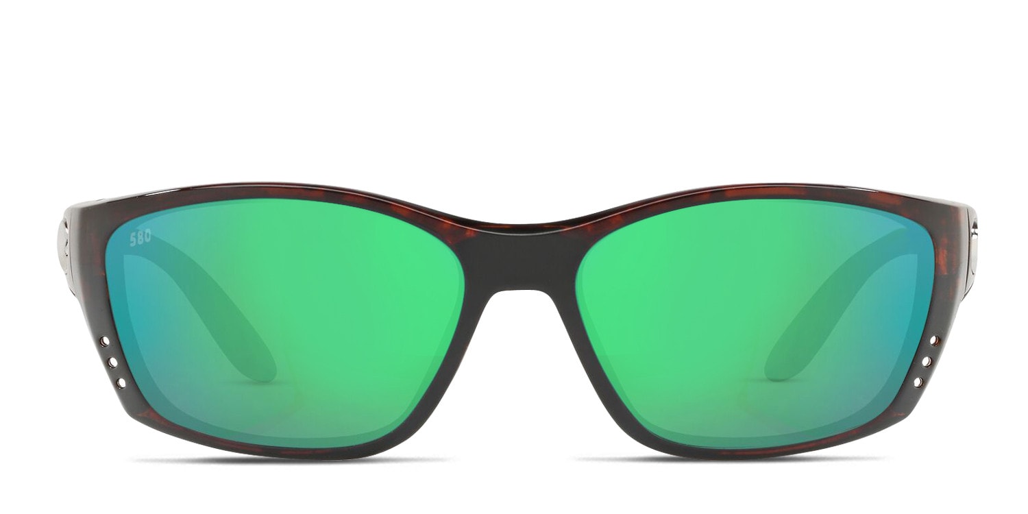 Costa Del Mar 6S9054 Fisch Green , Tortoise glasses - Green / Tortoise - Frontal View