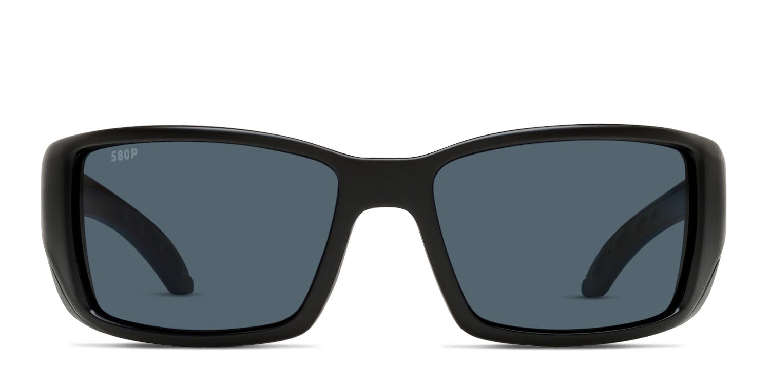 Costa Del Mar 6S9014 Blackfin Black , Gray glasses - Black / Gray - Frontal View