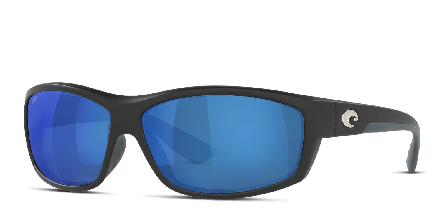 Costa Del Mar 6S9020 Saltbreak black frame with blue mirrored 580p