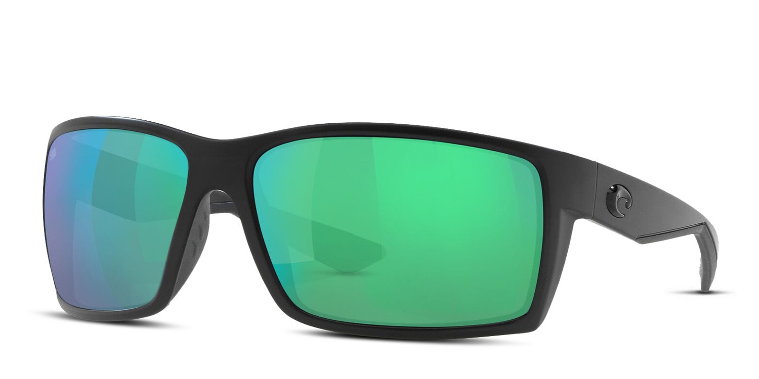 Costa Del Mar 6S9007 Reefton black frame with green mirrored 580g