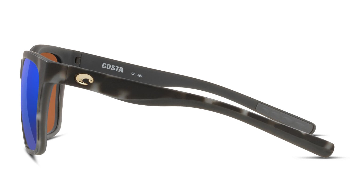 Costa Del Mar 6S9037 Panga gray, tortoise frame with green mirrored 580p lenses. Lenses provide