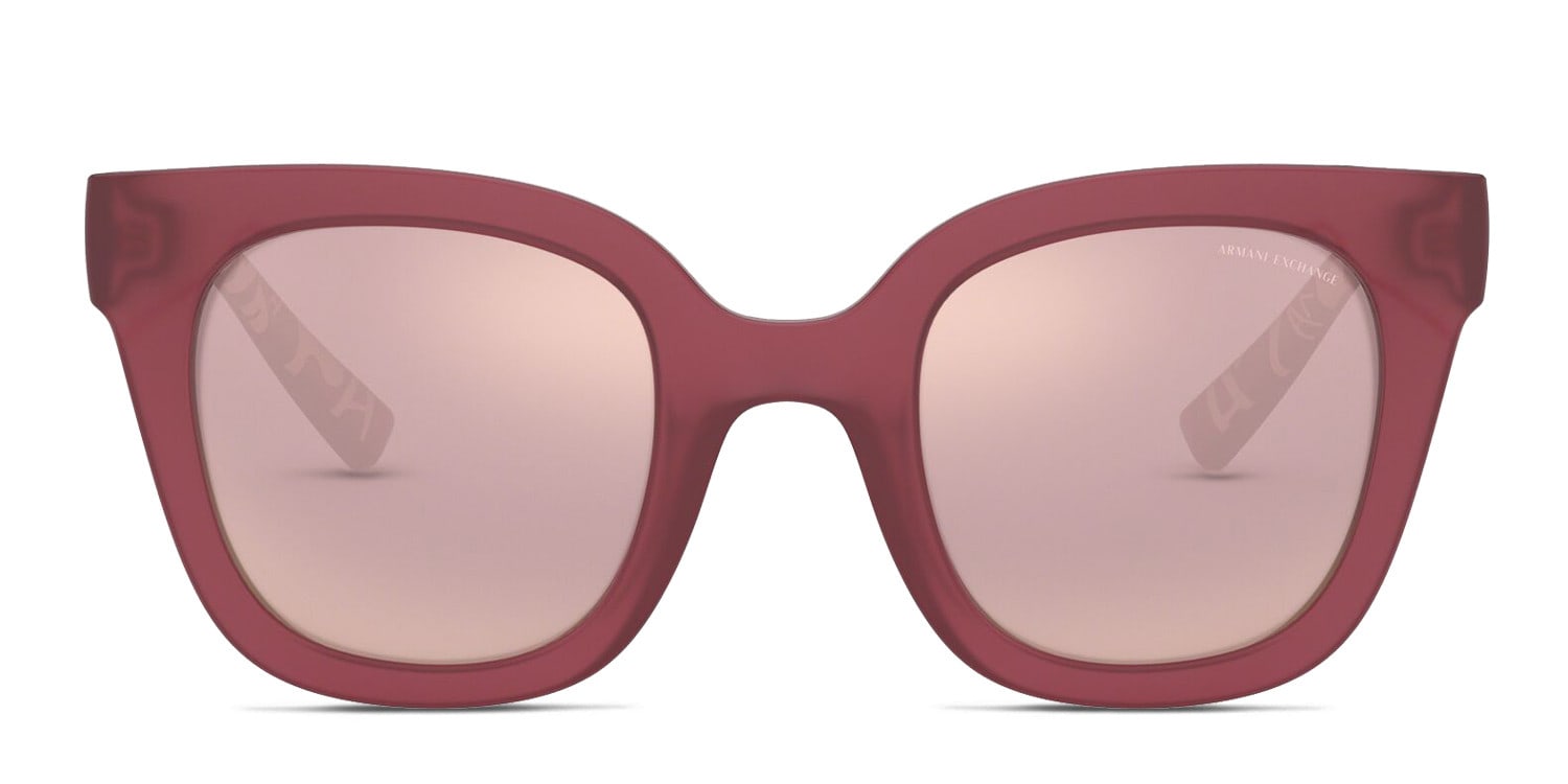 Armani Exchange AX4087S Purple Geometric Full Frame sunglasses - front