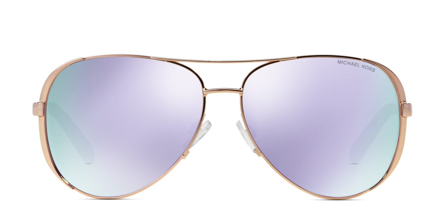 Michael Kors MK5004 Chelsea Rose Gold w/Purple glasses - Purple / Rose Gold - Frontal View