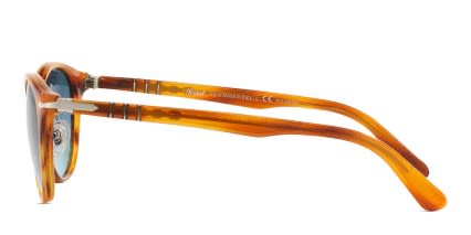 Persol PO3108S Brown w/Blue glasses - Blue / Brown - Side View
