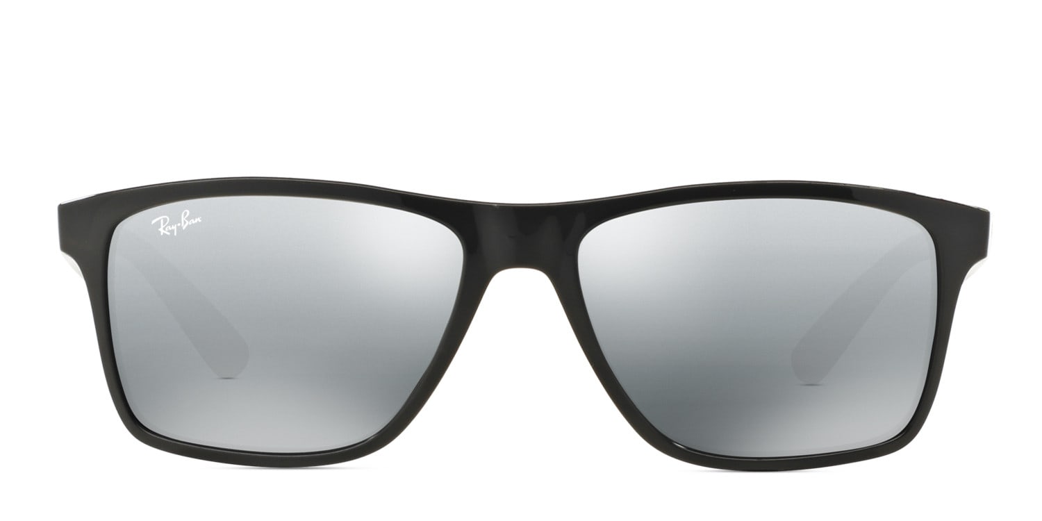 Ray-Ban 4234 Grey w/Silver Rectangle Full Frame sunglasses - front