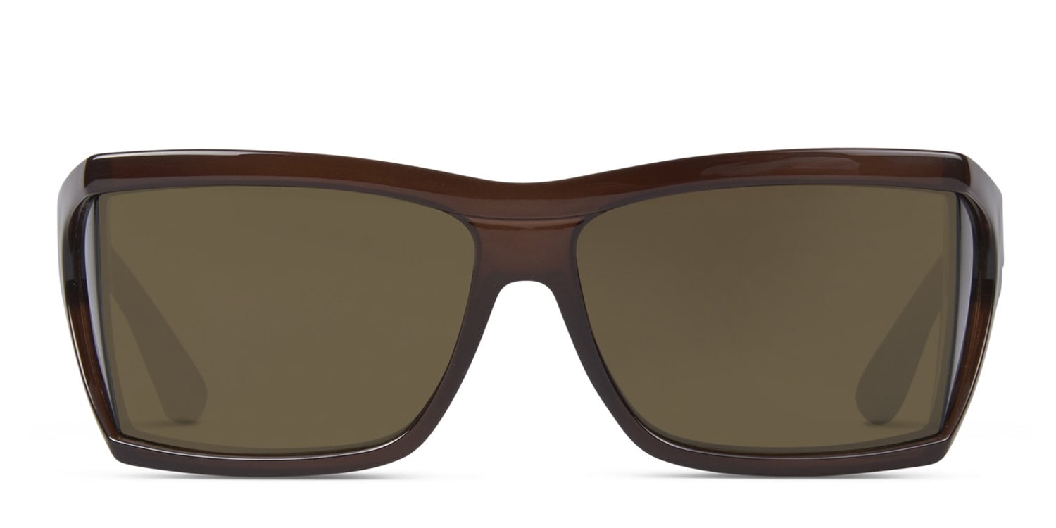 Tom Ford Sasha Brown (Non-Rx-able) Rectangle, Wrap Full Frame sunglasses - front