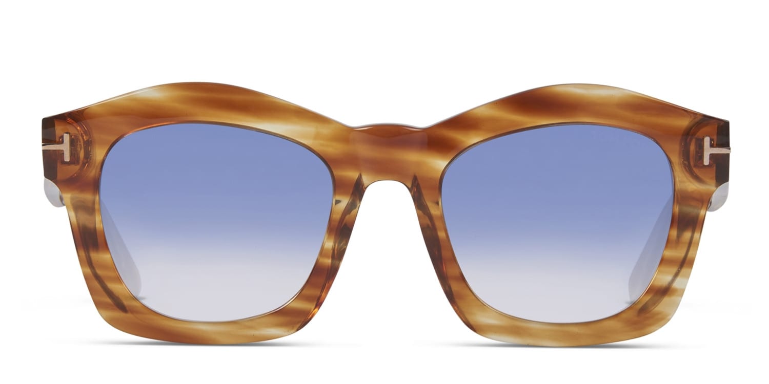 Tom Ford Greta Tortoise Square Full Frame sunglasses - front