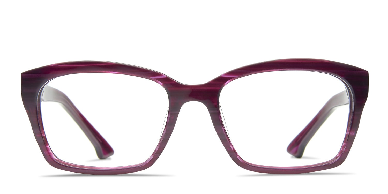 Cascade Purple Square Full Frame eyeglasses - front