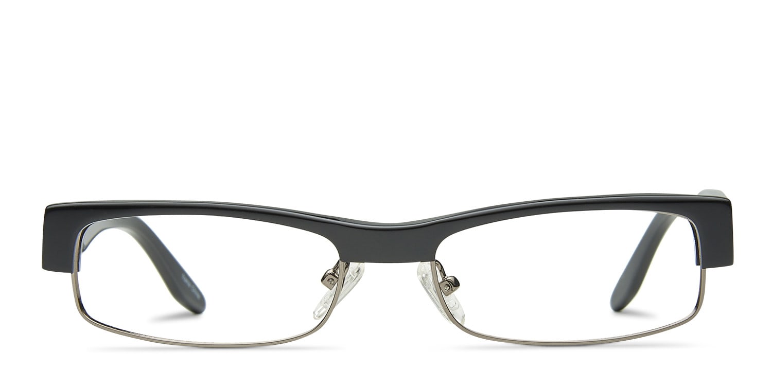 Edgar Black Rectangle, Oval Full Frame eyeglasses - front