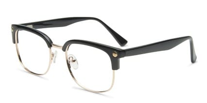 Muse Elliot Black, Gold glasses - Black / Gold - Angle View