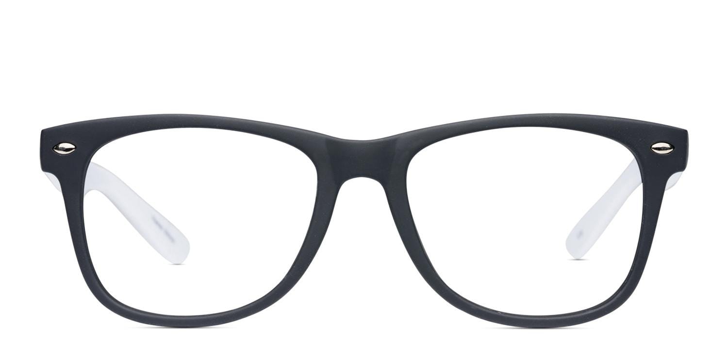 Redmond Black w/White Square, Wayframe Full Frame eyeglasses - front