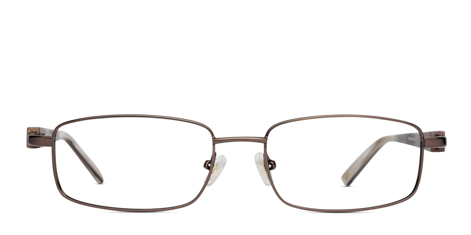 CEO Brown Rectangle Full Frame eyeglasses - front