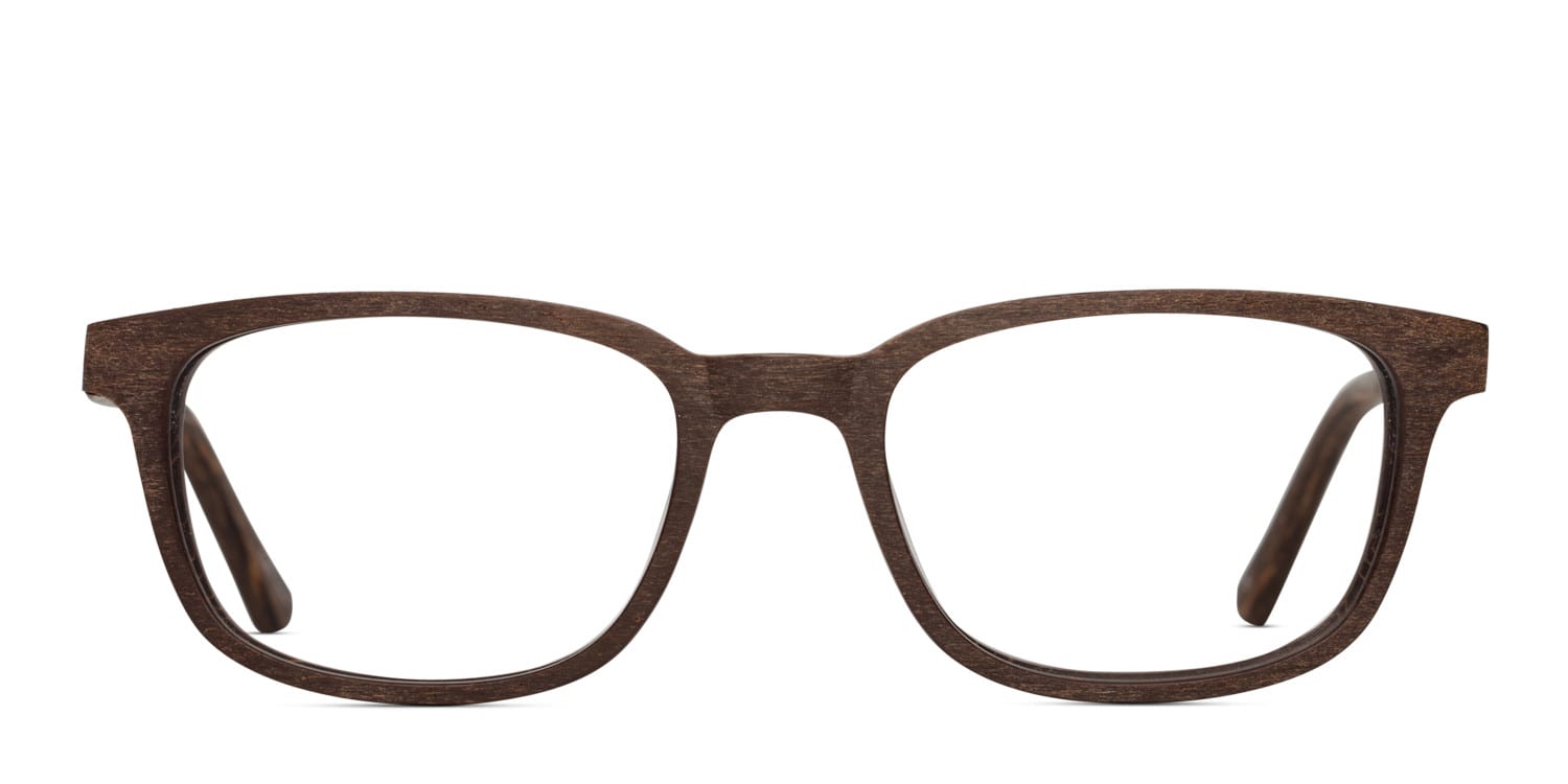 Acadia Brown Square Full Frame eyeglasses - front
