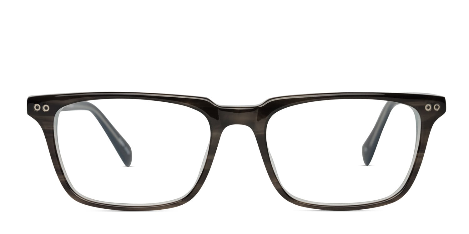 Dickenson Gray Square Full Frame eyeglasses - front