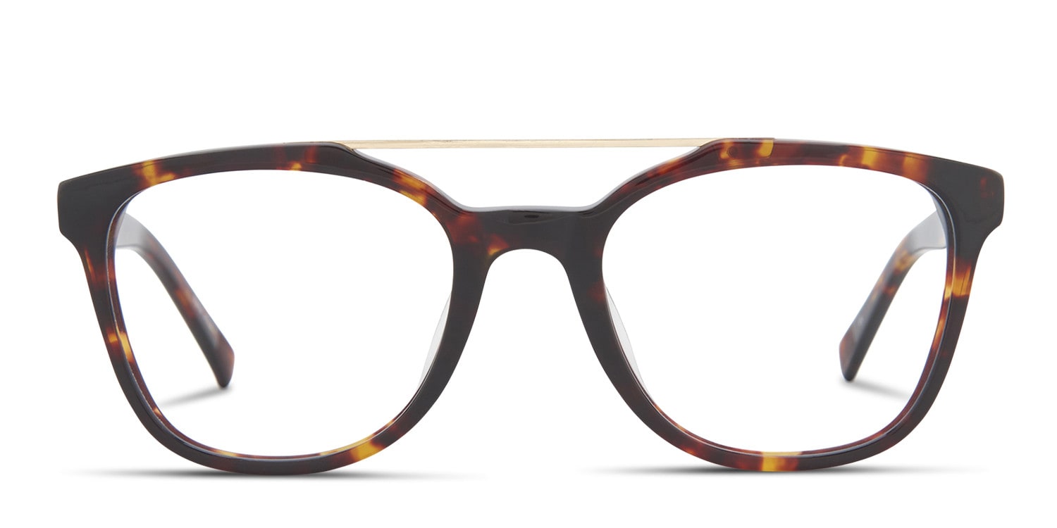 Minerva Tortoise Square Full Frame eyeglasses - front