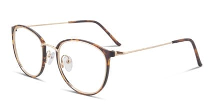 Ottoto Bellona Tortoise, Gold glasses - Tortoise / Gold - Angle View