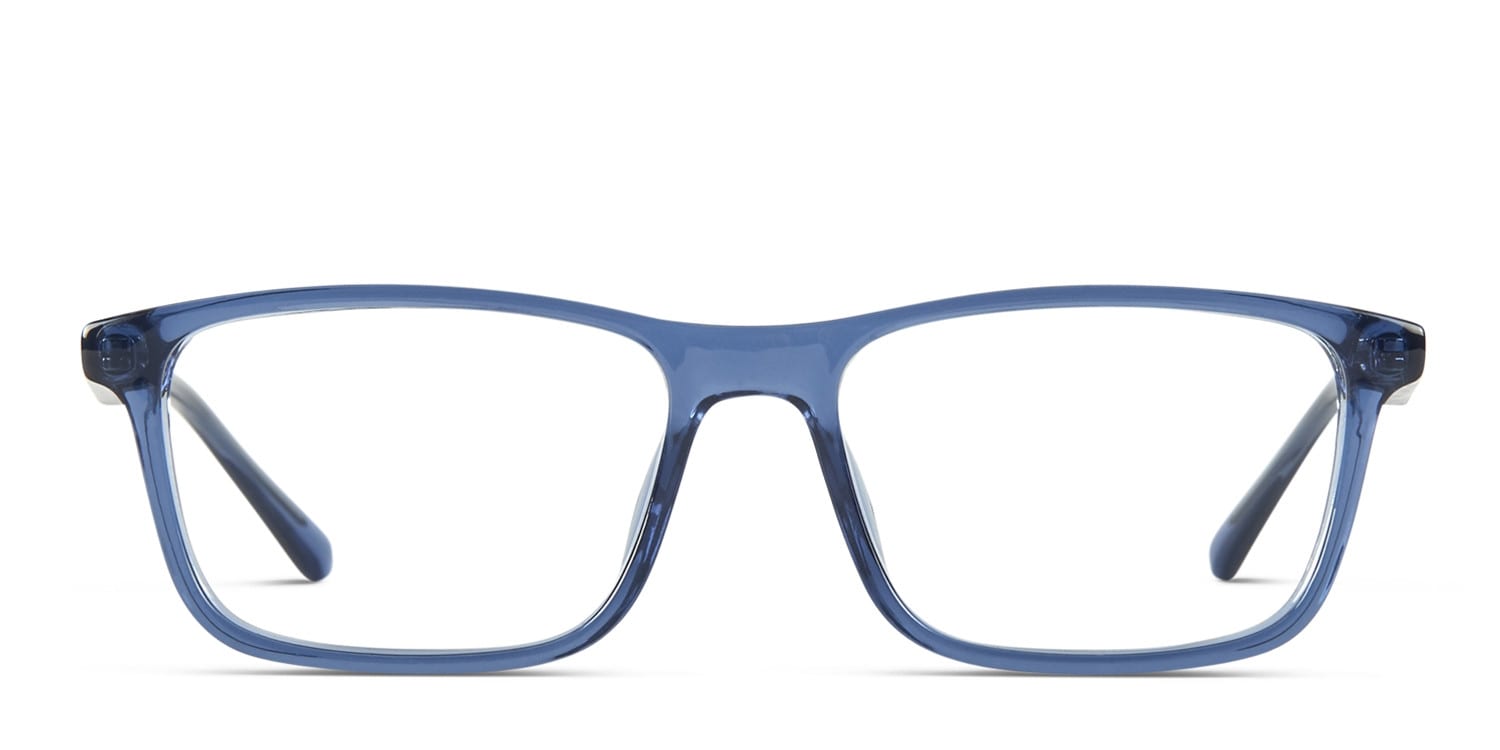Revel Hendry Blue/Clear Rectangle Full Frame eyeglasses - front