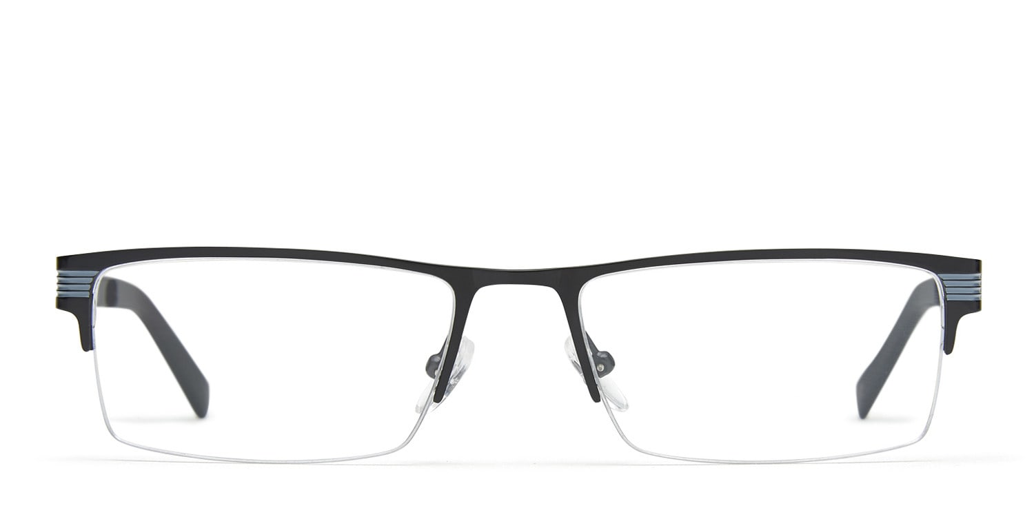 Conrad Black NA Rectangle Half Frame eyeglasses - front