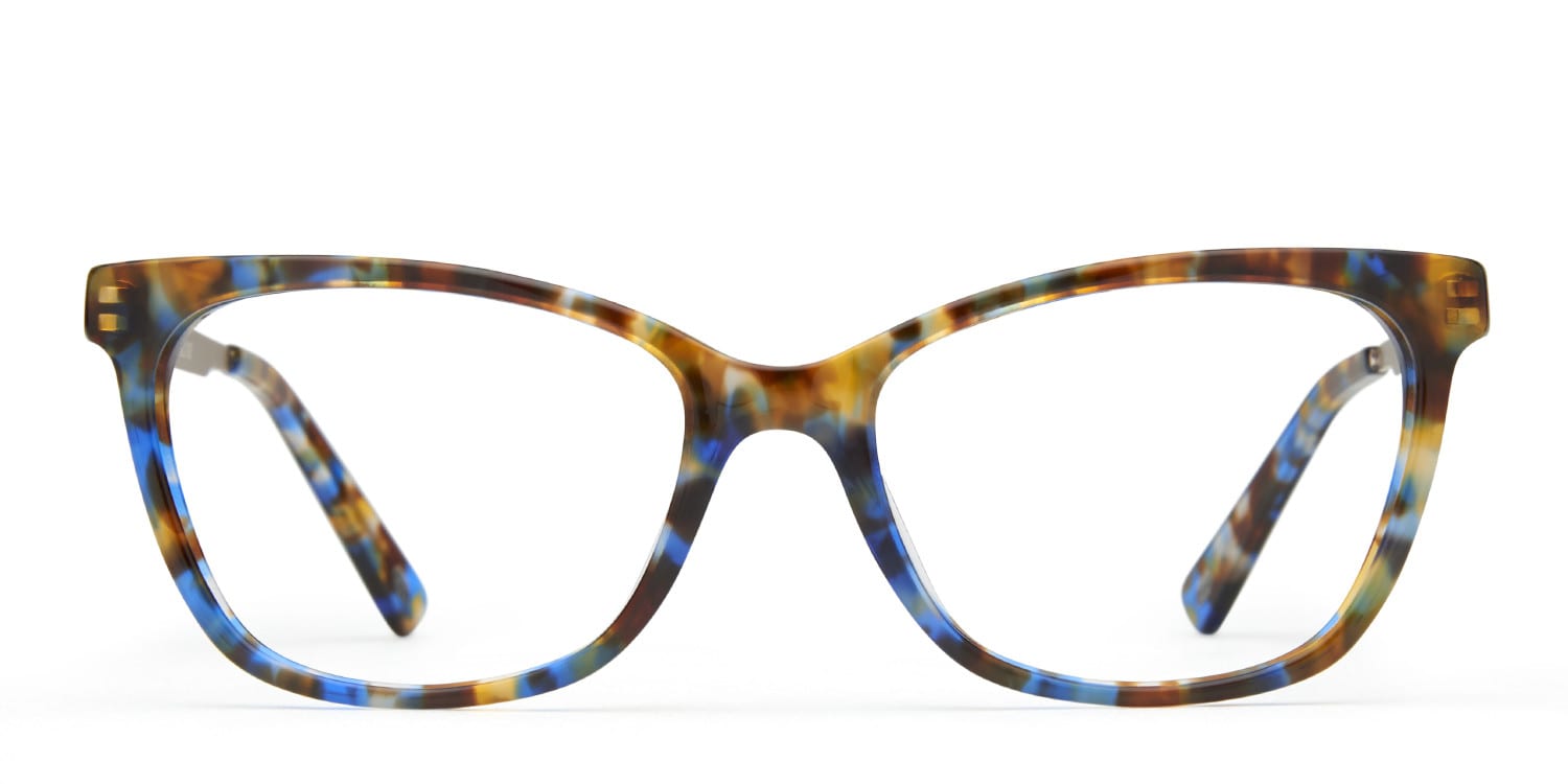 Haley Blue Tortoise Cat Eye Full Frame eyeglasses - front
