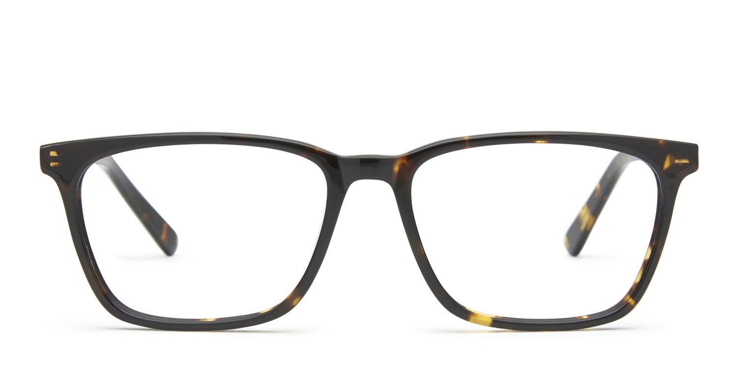Emily Tortoise Square, Geometric Full Frame eyeglasses - front