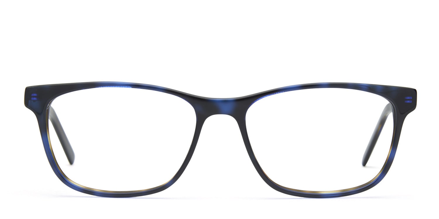 Cal Blue Tortoise NA Square Full Frame eyeglasses - front