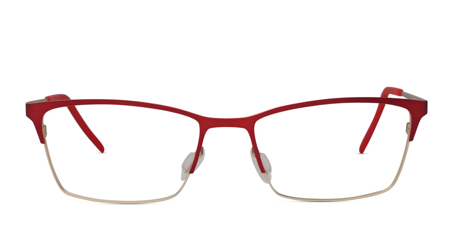 Michelle Moretti 204 Red Rectangle, Cat Eye Full Frame eyeglasses - front