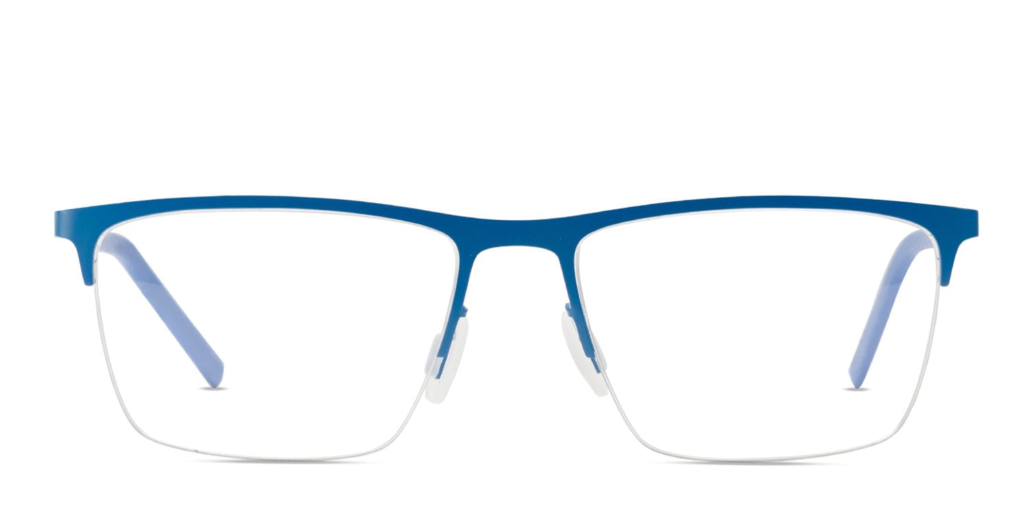 Ottoto Tasso Blue Square Half Frame eyeglasses - front