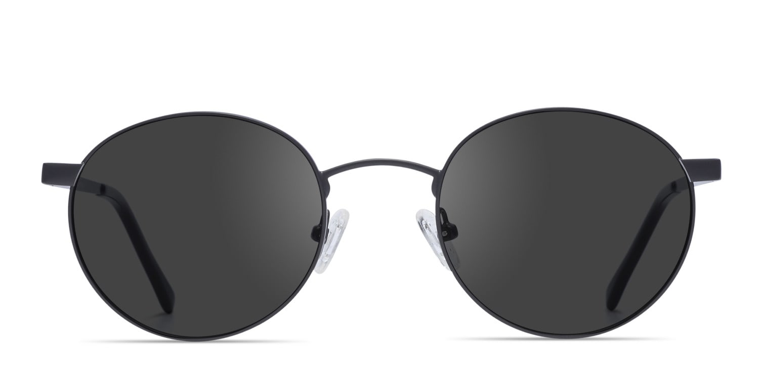 Ottoto Andria Black Round Full Frame sunglasses - front