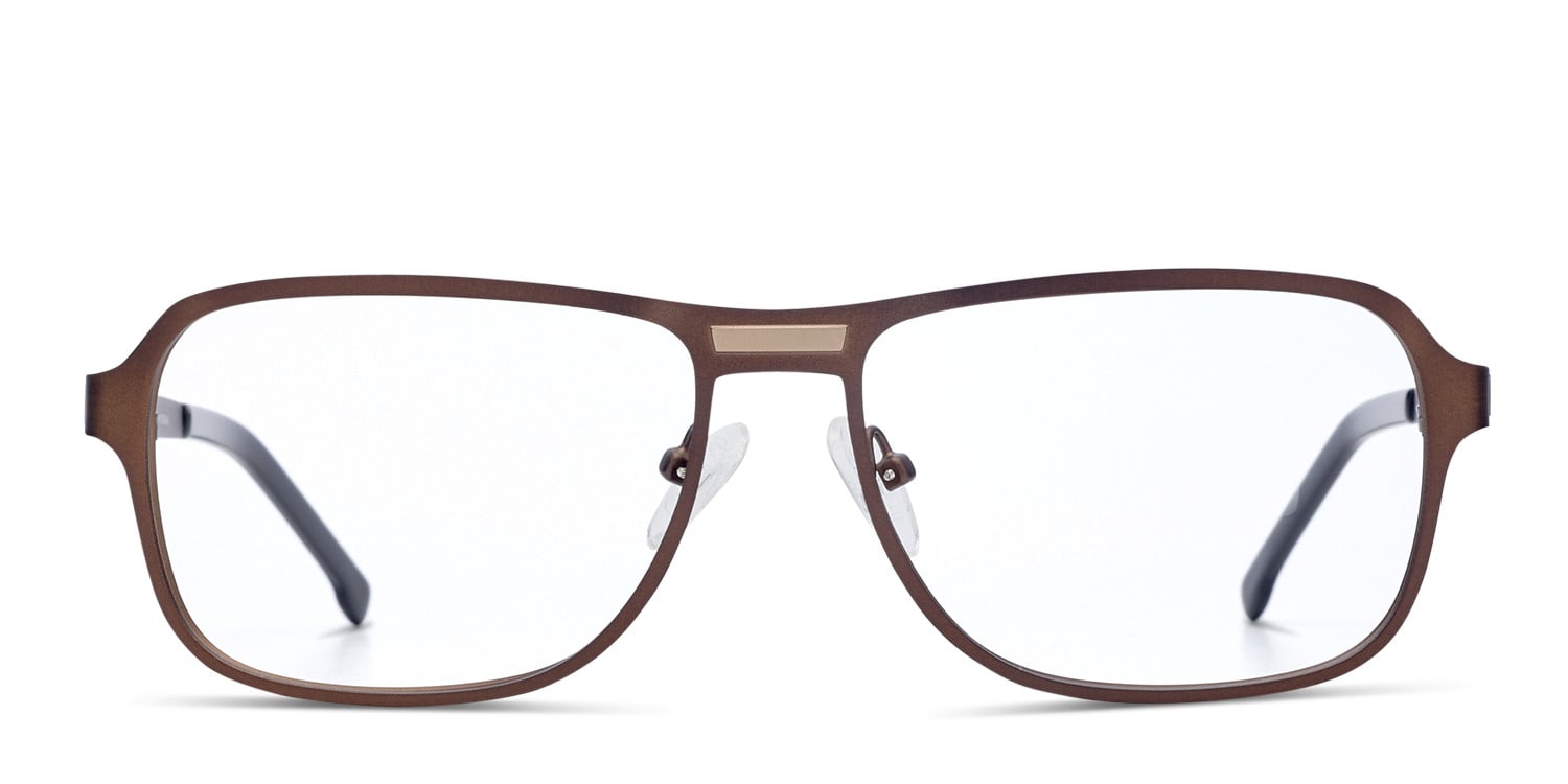 Ottoto Bari Brown Aviator Full Frame eyeglasses - front